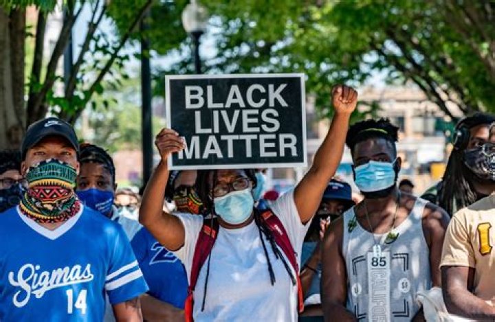 A Caribbean-led Black Lives Matter rally at Brooklyn's Grand Army Plaza in New York after the killing of George Floyd. Photo / Kathy Willen, AP, File