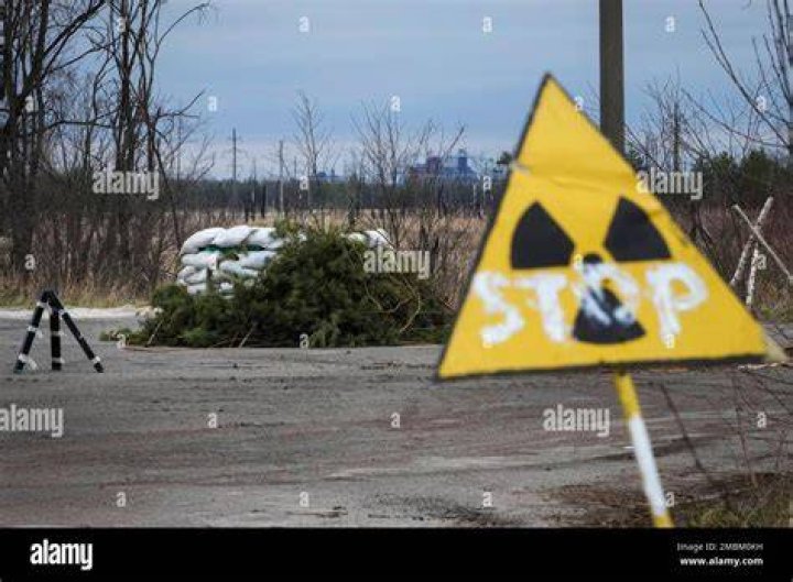 A Russian firing position adjacent to the Chernobyl nuclear power plant. Photo / Efrem Lukatsky, AP