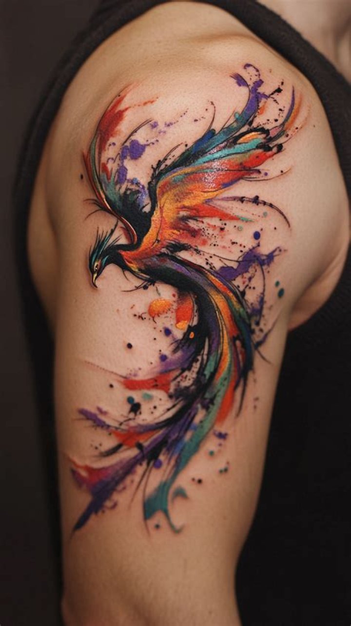 Abstract phoenix tattoo Abstract phoenix tattoo