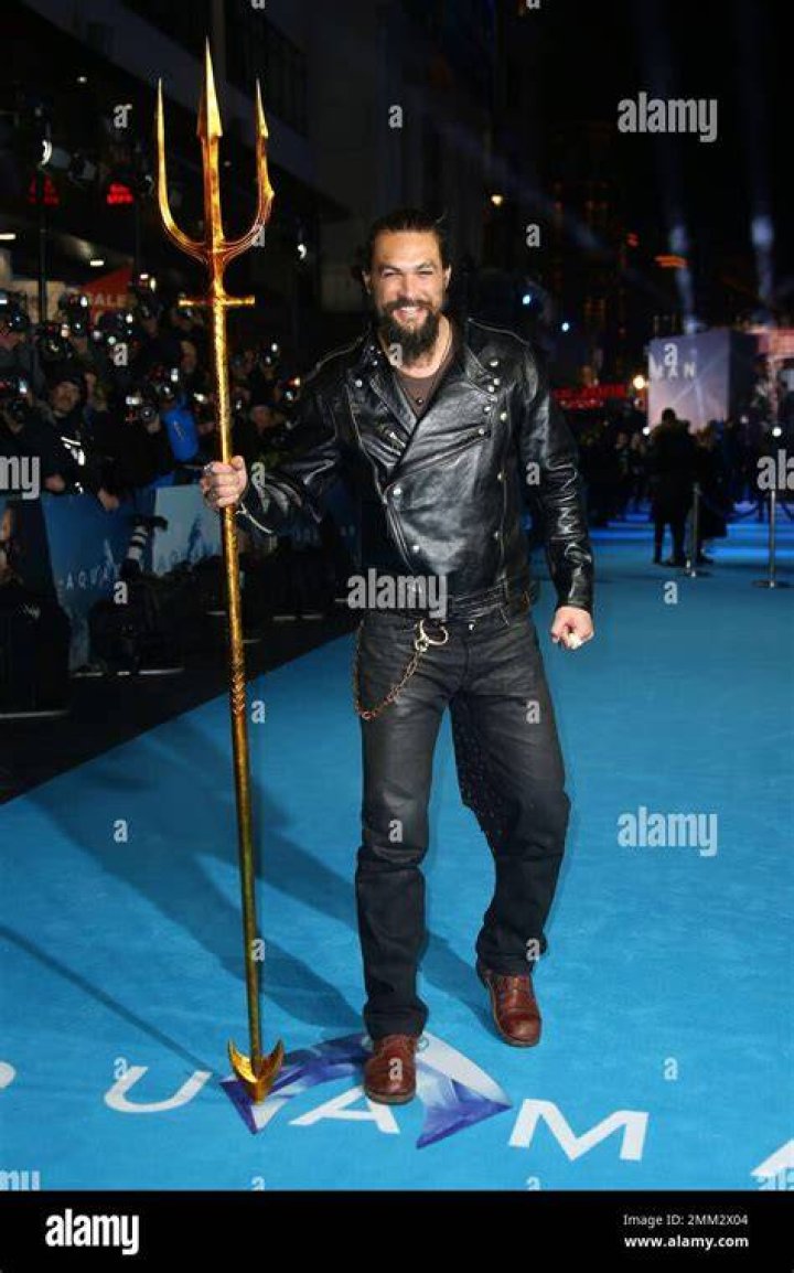 Actor Jason Momoa poses for photographers upon his arrival at the world premiere of the film 'Aquaman', in London, Monday, Nov. 26, 2018. Photo / AP