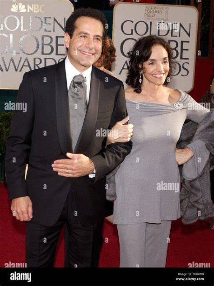 Actor Tony Shalhoub (L) and his wife Brooke Adams arrive for the 62nd