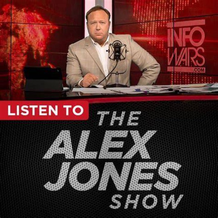 Alex Jones of InfoWars talks to reporters outside a Senate Intelligence Committee hearing concerning foreign influence operations' use of social media platforms. Photo / Getty Images