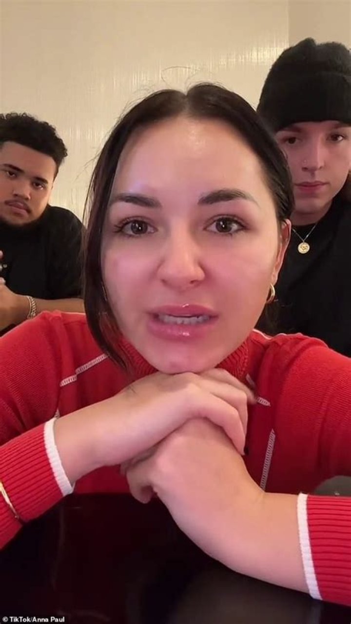 Anna Paul was mid shower when the spider crawled up her leg. Photo / TikTok
