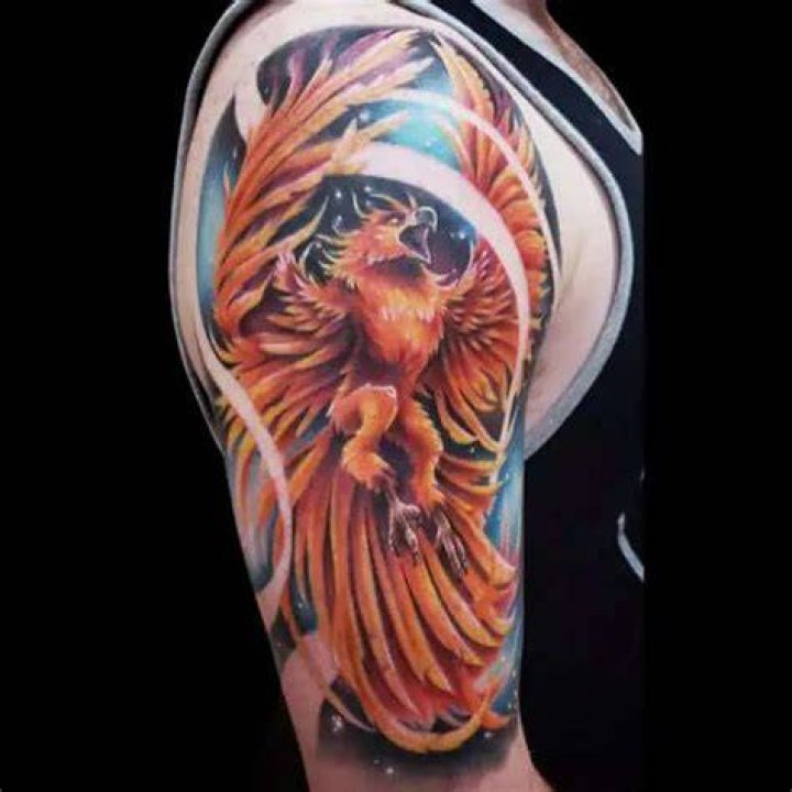 Arm phoenix tattoos Arm phoenix tattoos