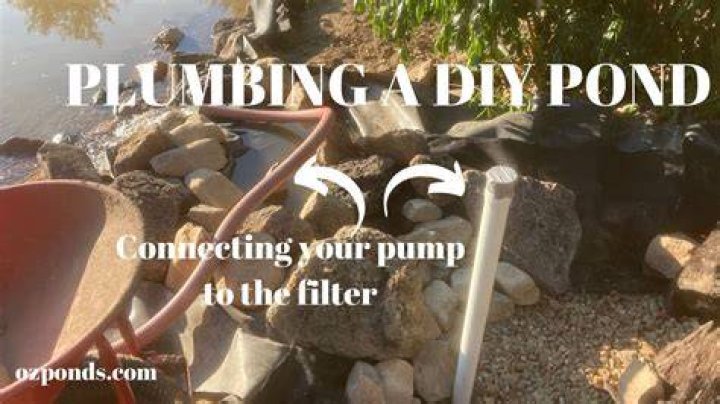 backyard fish pond plumbing tube
