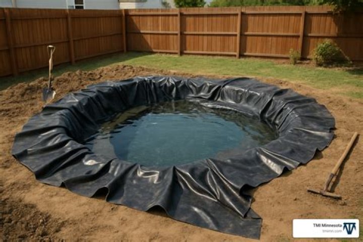 backyard pond installation