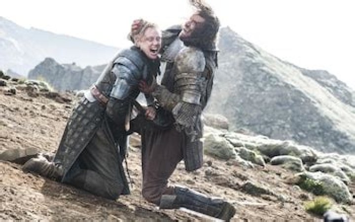 Brienne of Tarth left Sandor Clegane in a bad way. Photo / AP