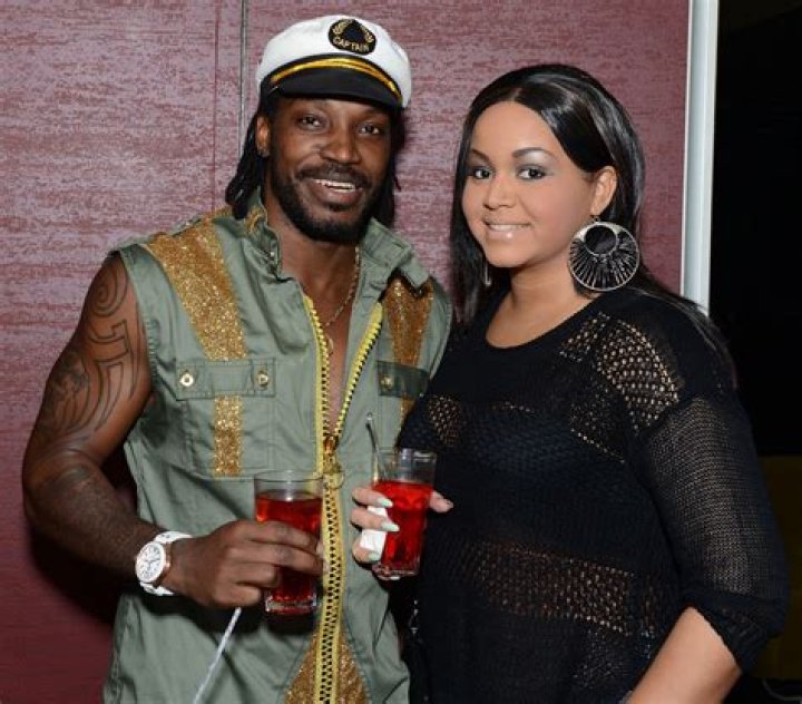Chris Gayle with his girlfriend Natasha Berridge Royal Challengers