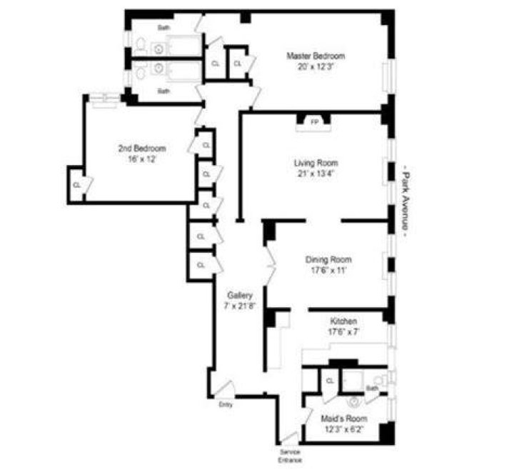 Classic six floor plan