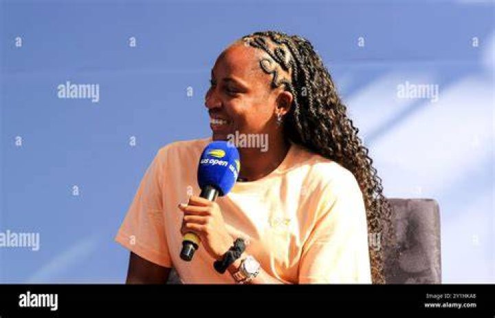 Coco Gauff during an interview Coco Gauff during an interview