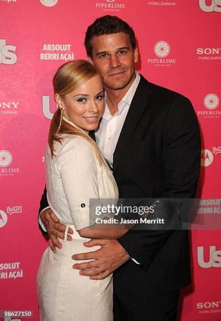 David Boreanaz and wife Jaime Bergman with their son Jaden Rayne The