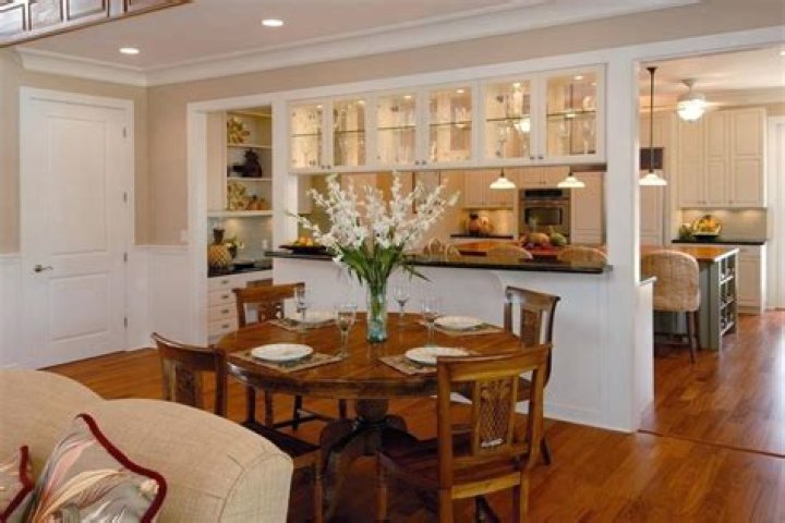 Dining area and separate kitchen