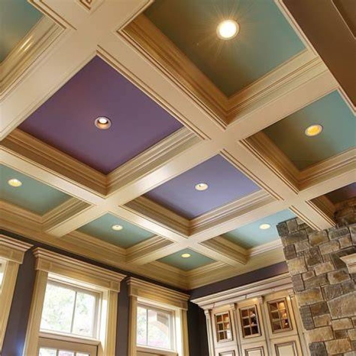 DIY Friendly Coffered Ceiling