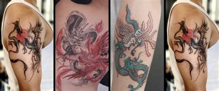 Dragon phoenix tattoos Dragon phoenix tattoos
