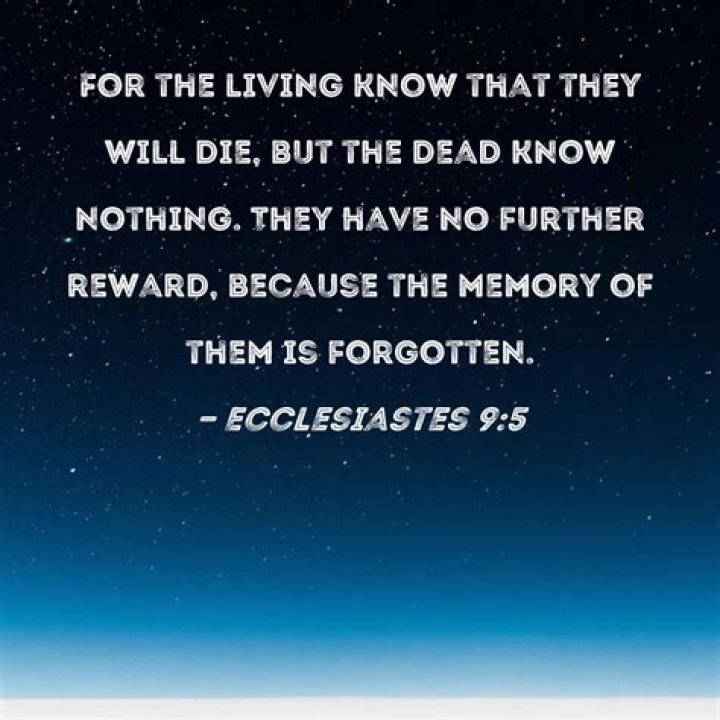 ecclesiastes verses about death