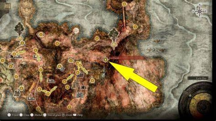 Elden Ring Fort Faroth map location