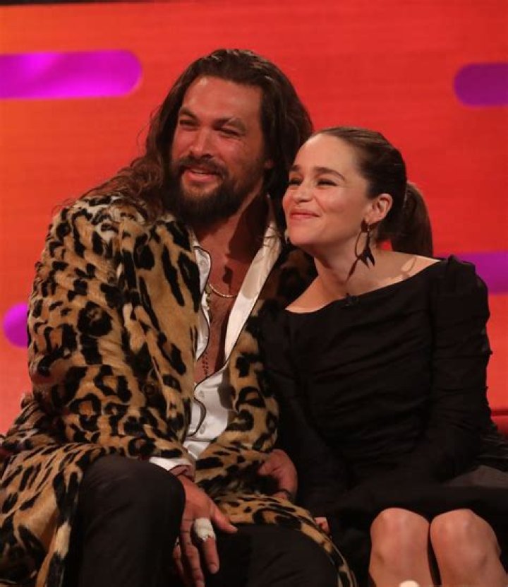 Emilia Clarke and Jason Momoa celebrate reunion "Moon of my life, I