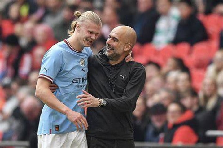 Erling Haaland, Pep Guardiola, Manchester City, Premier League, Etihad Stadium, Maria Guardiola.