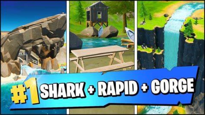 Fortnite: Season 2 - Visit The Shark, Rapid's Rest and Gorgeous Gorge