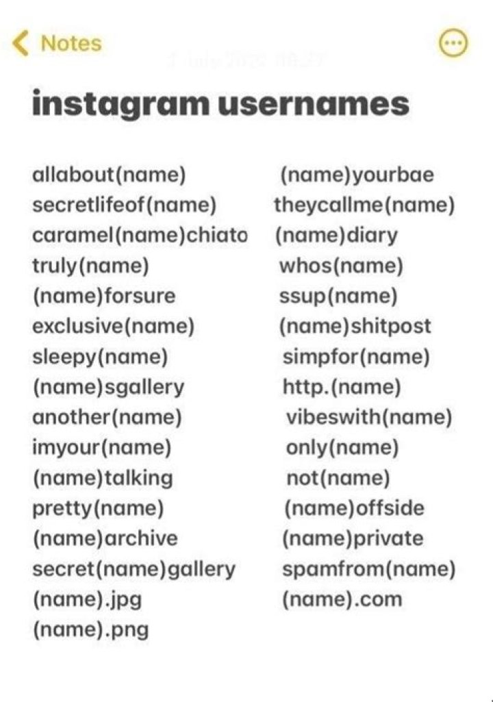 Funny Instagram Names, Cute Usernames For Instagram, Instagram Username 79F