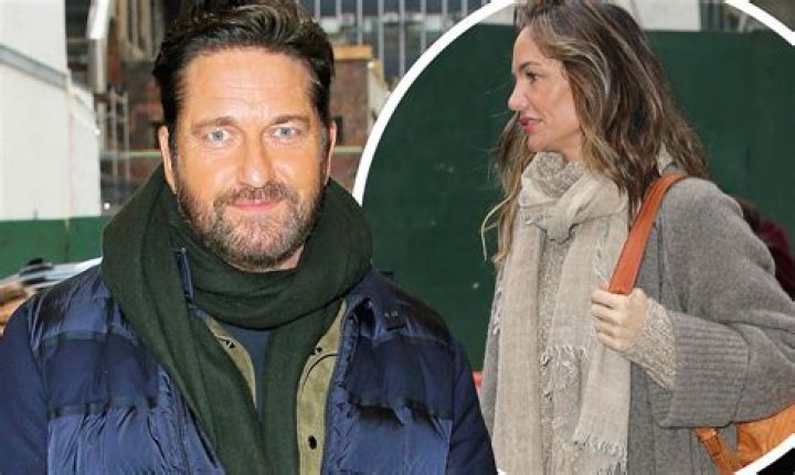 Gerard Butler and bikiniclad girlfriend Brown reveal their