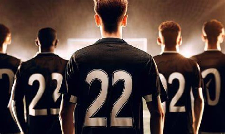 good soccer players with number 6