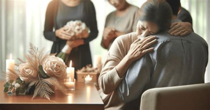 Grieving friends and relatives at the funeral for Anthony, Kristine and Winona Langford who all passed away at White island. Photo / Chris Pavlich/The Daily Telegraph/News Corp Australia