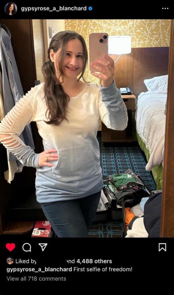 Gypsy Rose Blanchard Posts "First Selfie of Freedom" Crime News