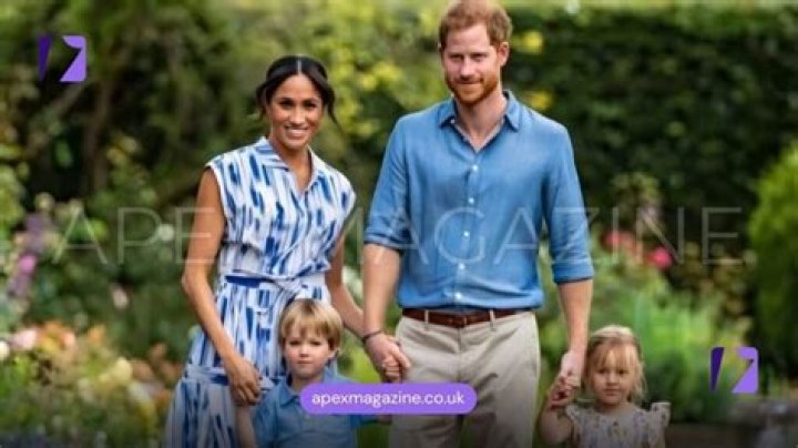 Harry, Meghan and their two children in the driveway of Frogmore Cottage. Photo / Netflix