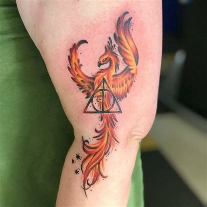 Harry Potter phoenix tattoo Harry Potter phoenix tattoo