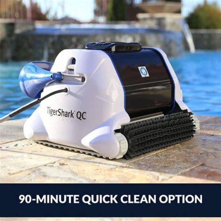 Hayward TigerShark QC Automatic Robotic Swimming Pool Cleaner, Blue