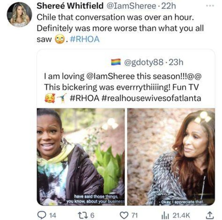 Here's What Happened After RHOA's Sheree Whitfield Was Stood Up
