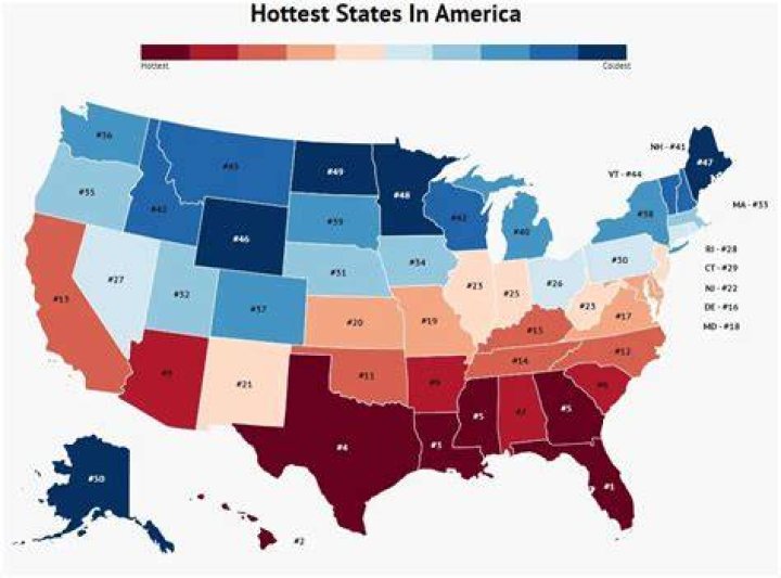 Hottest States in the US 2024 (Month by Month) Suburbs 101