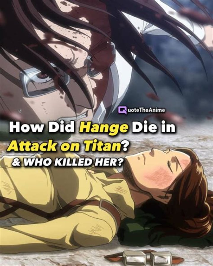 How Did Hange Zo&euml; Really Die In Attack on Titan