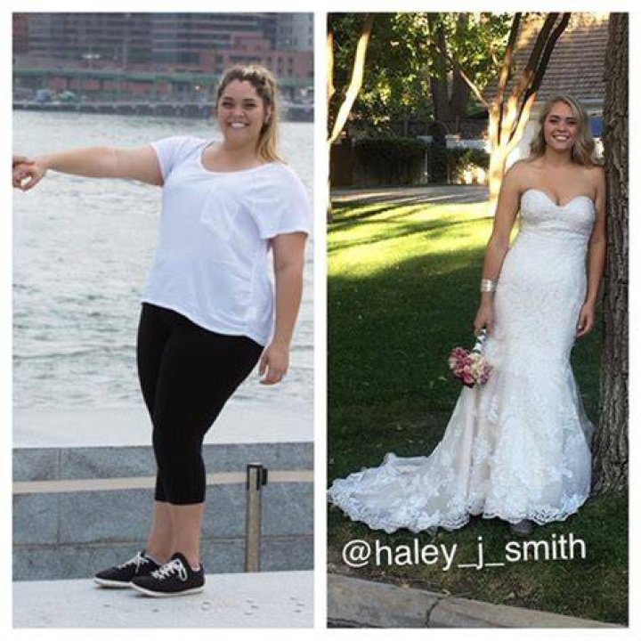 Instagram star and bride Haley Smith shares secret to 44kg weight loss
