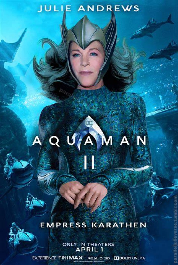Julie Andrews as Karathen in Aquaman