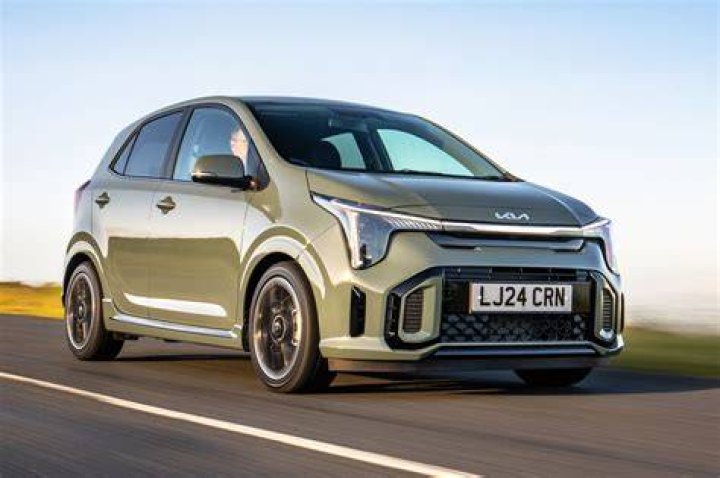 KIA Picanto compact hatchback car at Brussels Expo on January 13, 2023 in Brussels, Belgium. KIA Picanto compact hatchback car at Brussels Expo on January 13, 2023 in Brussels, Belgium.