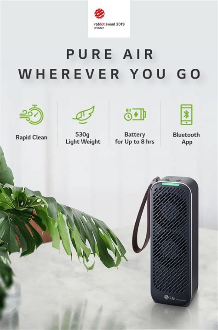LG PuriCare Mini Air Purifier, low-profile air purifiers