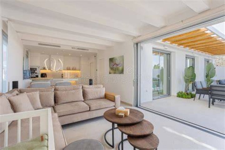 Living area with terrace access