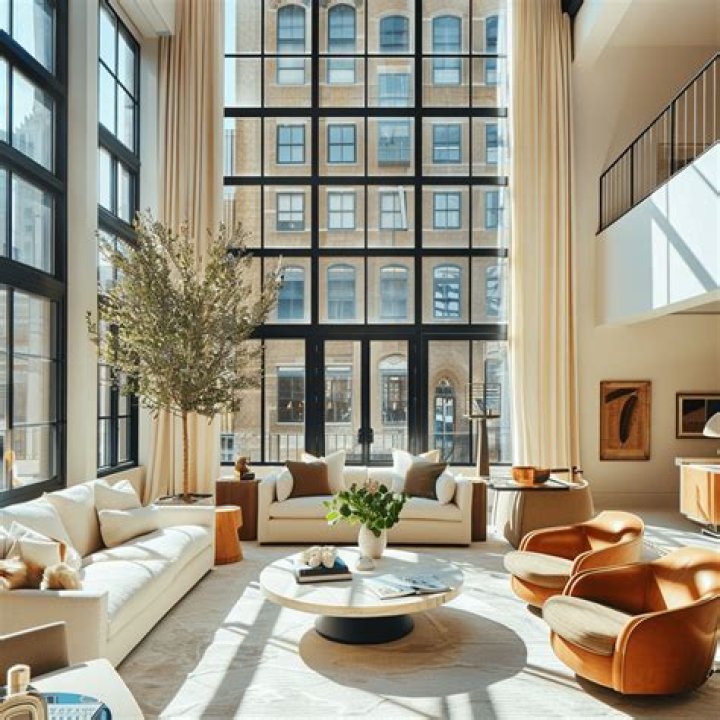 Living room with Chelsea views