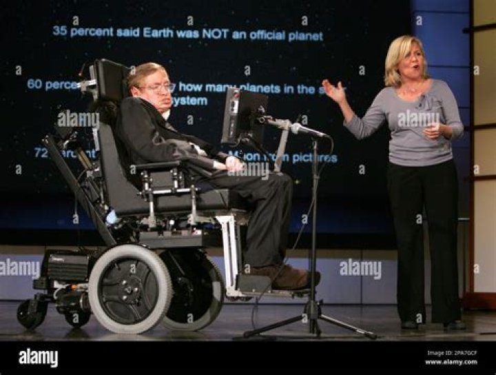 Lucy Hawking with her father Stephen. Photo / Supplied