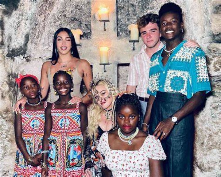 Madonna with her children Mercy, Stella and Estere and Beyonce with her daughter Rumi. Photo / Instagram