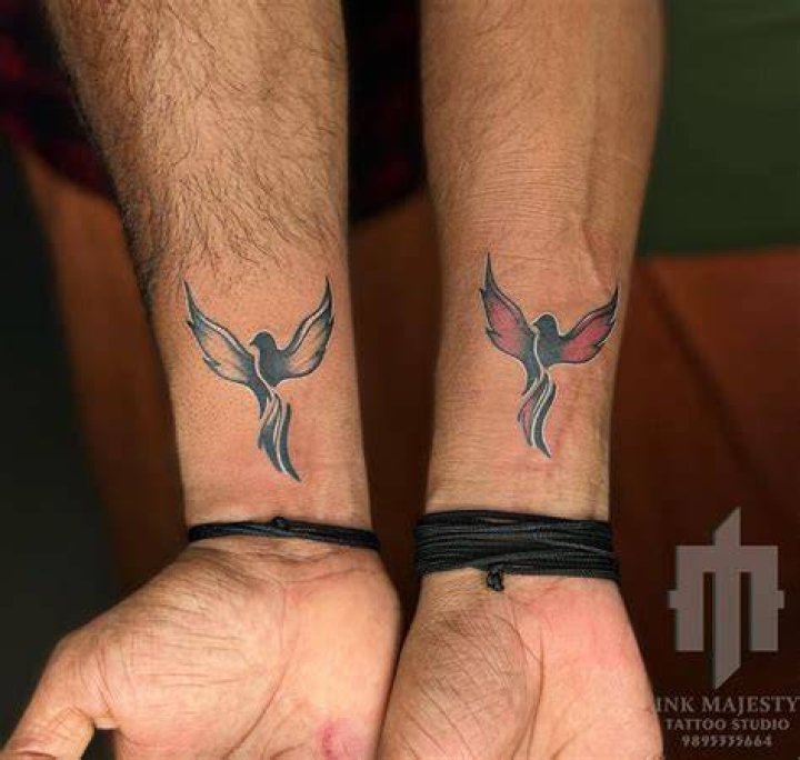 Matching phoenix tattoos Matching phoenix tattoos