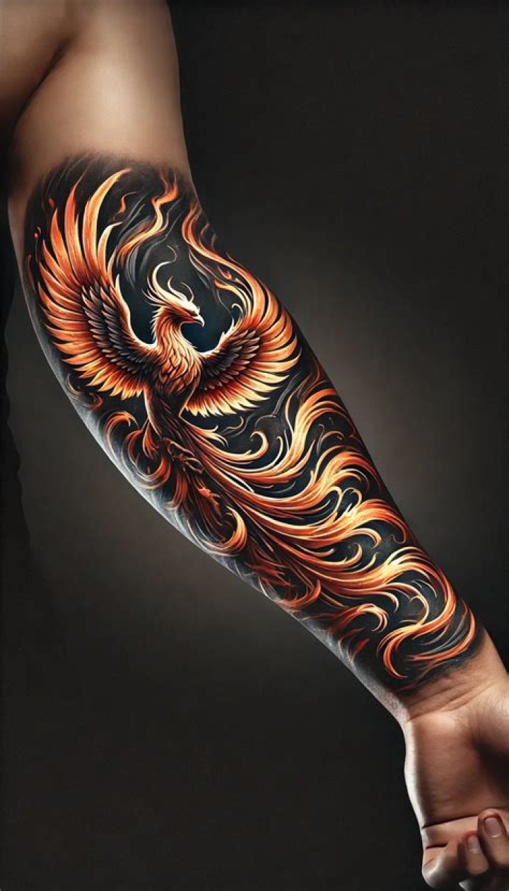 Phoenix forearm tattoos Phoenix forearm tattoos