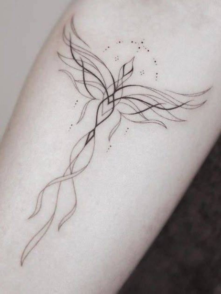 Phoenix sternum tattoo Phoenix sternum tattoo