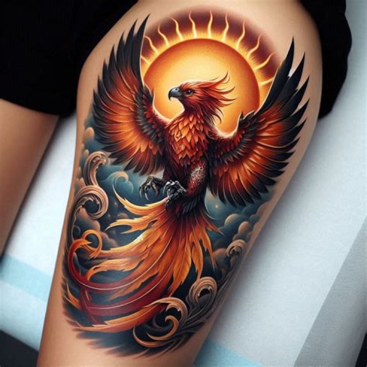 Phoenix sun tattoos Phoenix sun tattoos