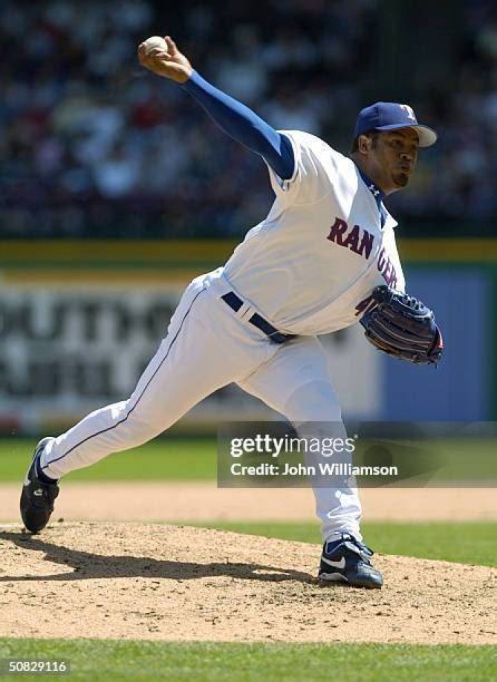 Pitcher Carlos Almanzar of the San Diego Padres poses for a studio