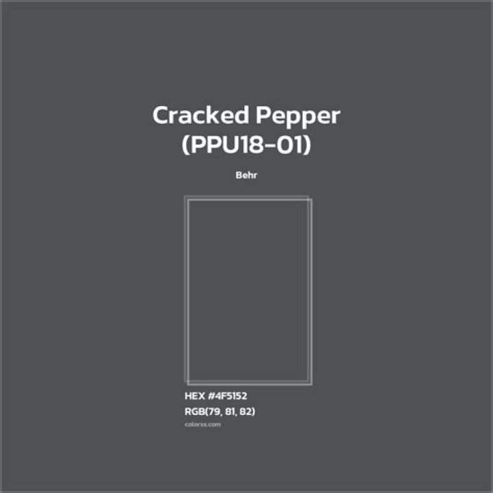 Ppu18 01 Cracked Pepper Behr&rsquo;s 2024 Color Courtesy Behr