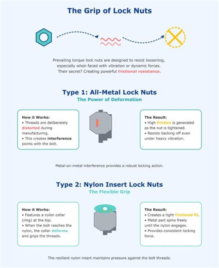 Prevailing torque nuts
