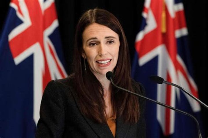 Prime Minister Jacinda Ardern announcing she would stand down on February 7. Photo / Warren Buckland